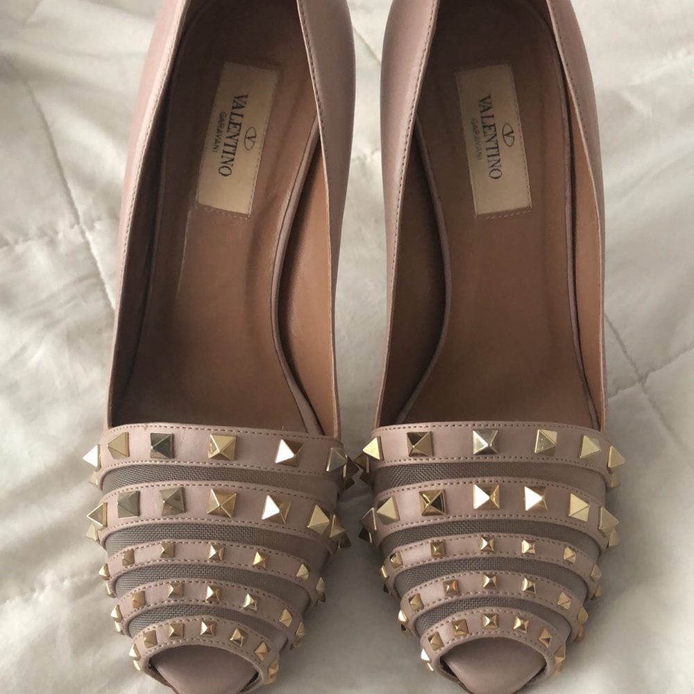 Valentino blush heels